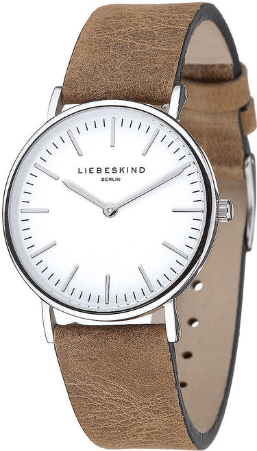 Liebeskind Damen Armbanduhr 34 mm Armband Leder braun LT-0083-LQ